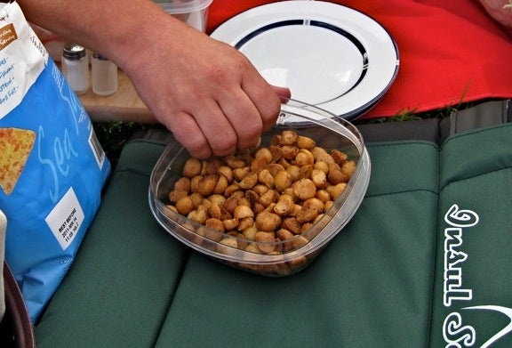 Nuts at picnic