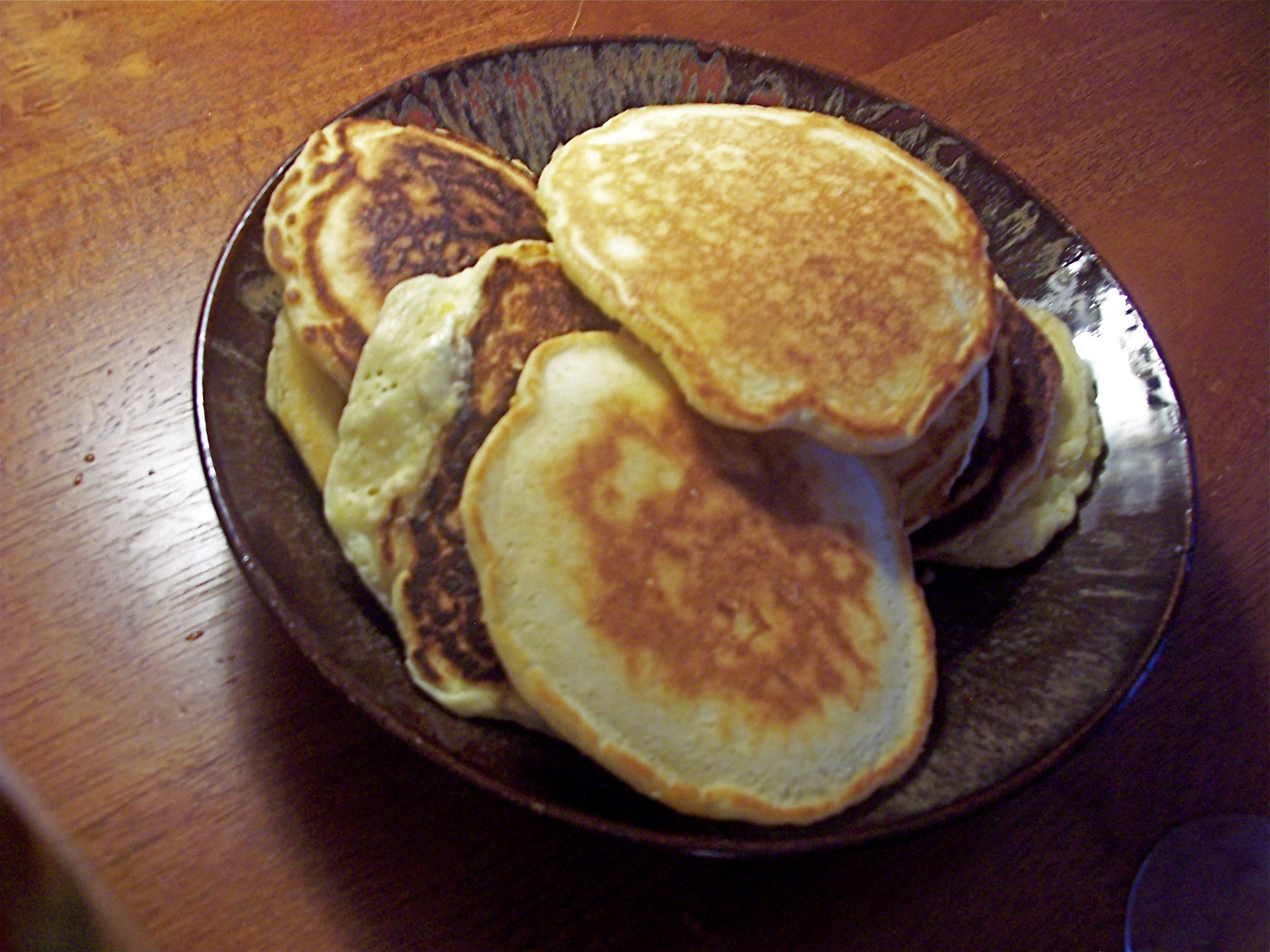 Pancakes, above