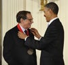President Obama Honors Robert A. Caro and Elie Wiesel